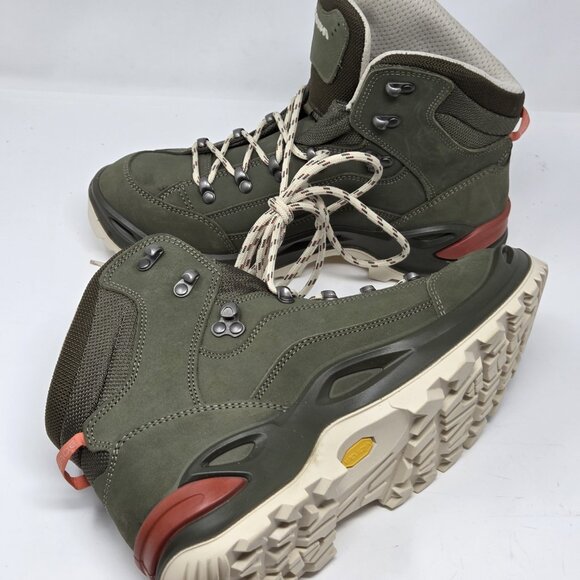 LOWA RENEGADE GTX MID WS - GREY GREEN/PANNA HIKING BOOTS WOMEN'S SIZE 9.5 TRAIL - Picture 5 of 12